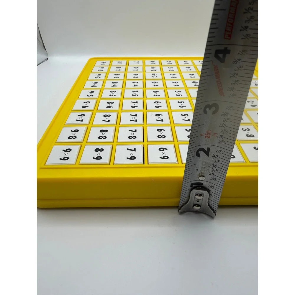 Lakeshore Multiplication Machine Math Learning Toy Educational Tool Yellow 1-9